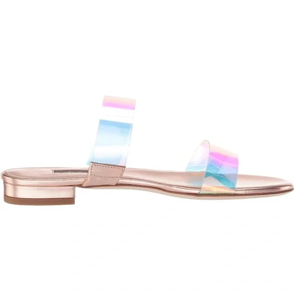 SJP by Sarah Jessica Parker Womens SlideSandal, ROSE LEATHER,Size 11US M W/bag - Picture 6 of 7